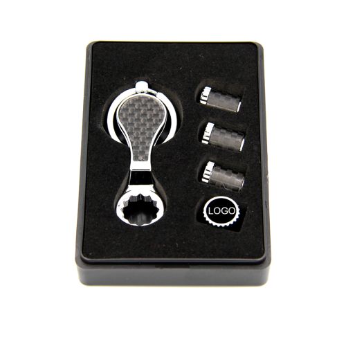 Tampa de Válvula de Fibra de Carbono Antifurto 1